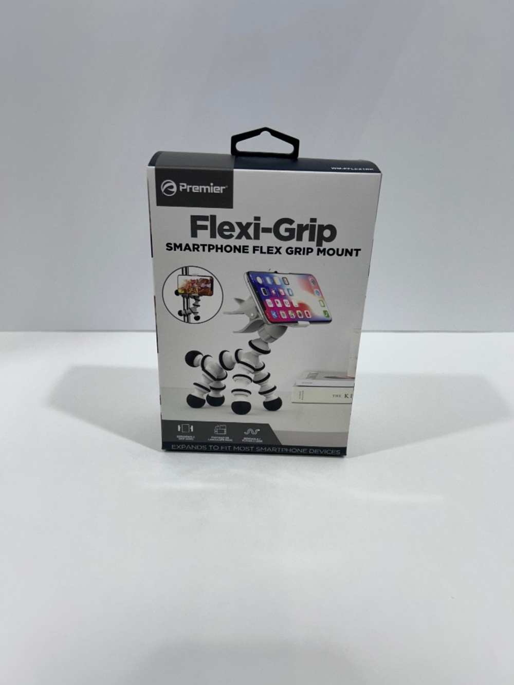 NEW Zebra/Horse Animal Premier Universal FlexiGrip Smartphone Mount -White/Black